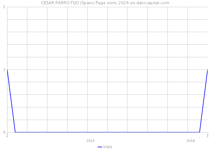 CESAR PARRO FIJO (Spain) Page visits 2024 