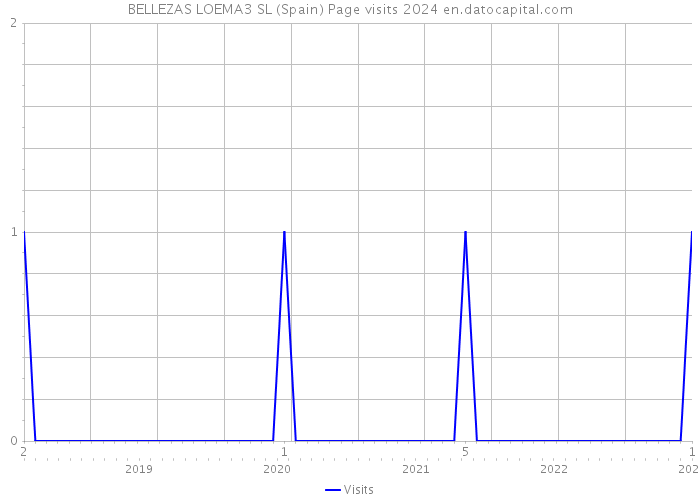 BELLEZAS LOEMA3 SL (Spain) Page visits 2024 