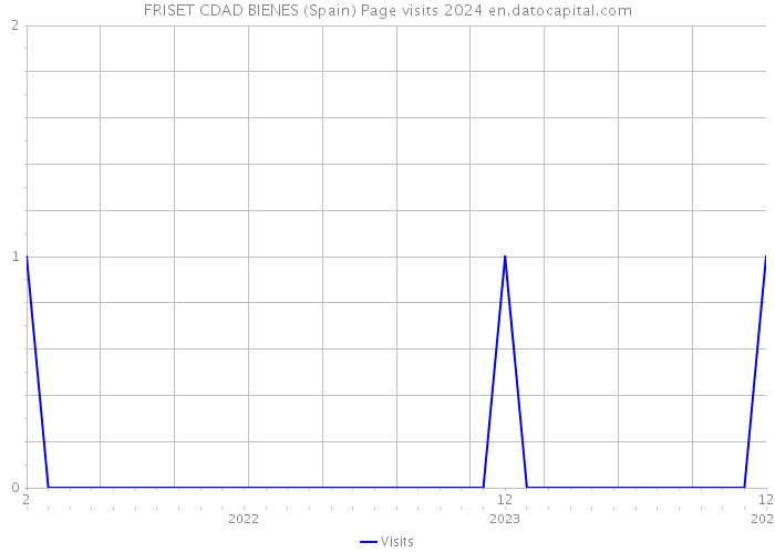 FRISET CDAD BIENES (Spain) Page visits 2024 