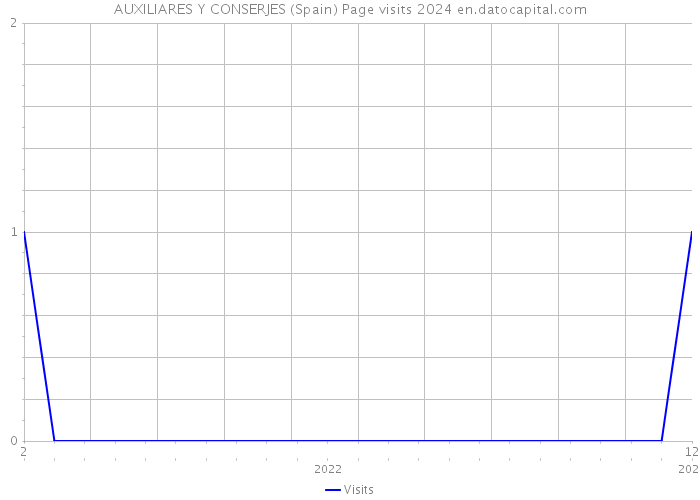 AUXILIARES Y CONSERJES (Spain) Page visits 2024 