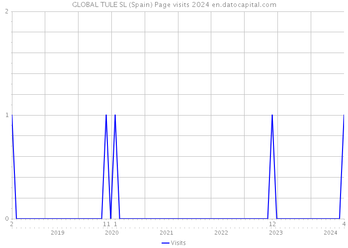 GLOBAL TULE SL (Spain) Page visits 2024 