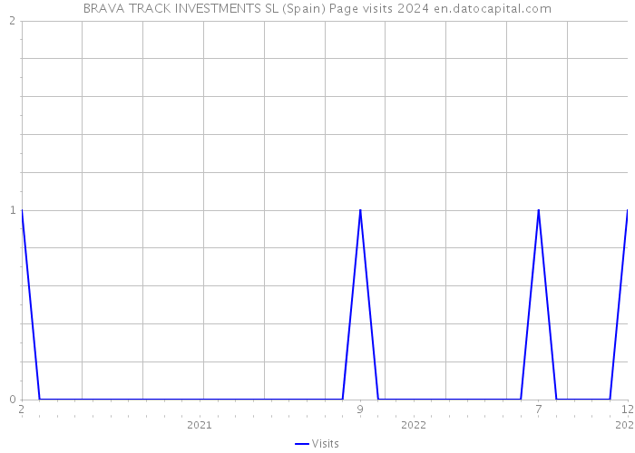 BRAVA TRACK INVESTMENTS SL (Spain) Page visits 2024 