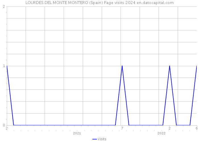 LOURDES DEL MONTE MONTERO (Spain) Page visits 2024 