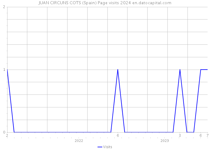 JUAN CIRCUNS COTS (Spain) Page visits 2024 