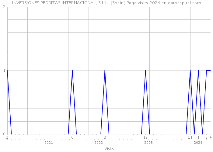 INVERSIONES PEDRITAS INTERNACIONAL, S.L.U. (Spain) Page visits 2024 
