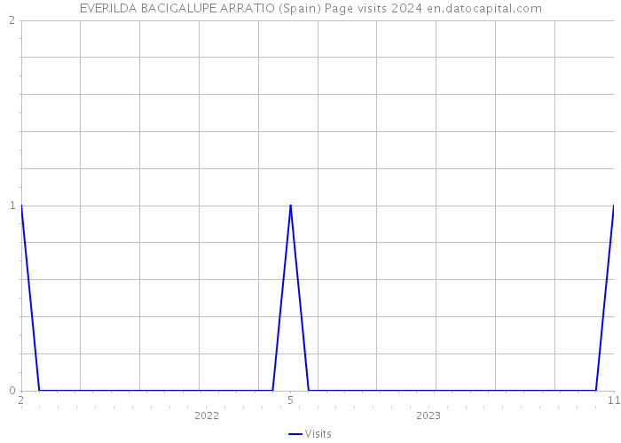 EVERILDA BACIGALUPE ARRATIO (Spain) Page visits 2024 