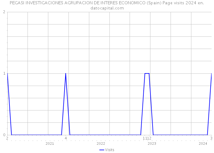 PEGASI INVESTIGACIONES AGRUPACION DE INTERES ECONOMICO (Spain) Page visits 2024 