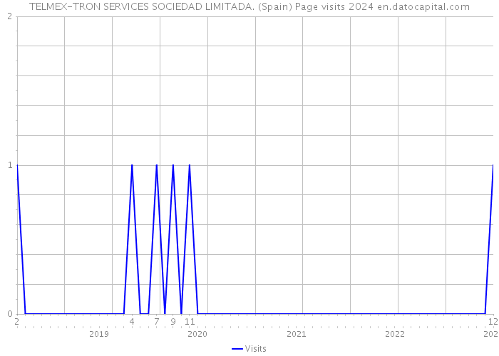 TELMEX-TRON SERVICES SOCIEDAD LIMITADA. (Spain) Page visits 2024 