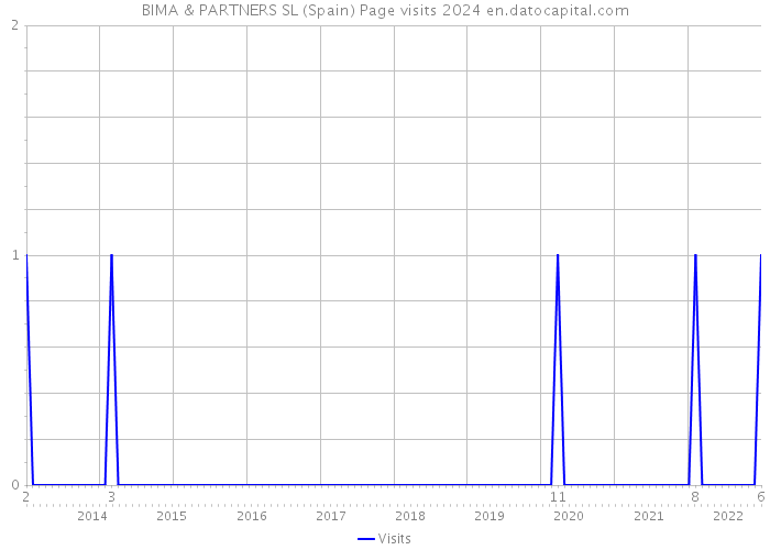 BIMA & PARTNERS SL (Spain) Page visits 2024 