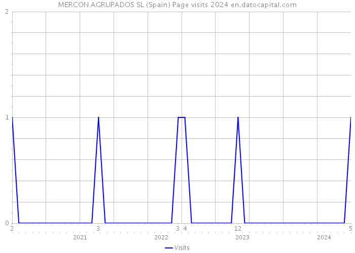 MERCON AGRUPADOS SL (Spain) Page visits 2024 