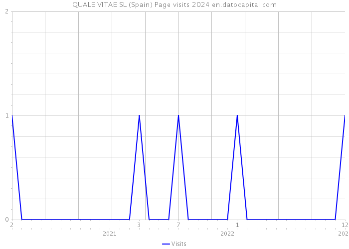 QUALE VITAE SL (Spain) Page visits 2024 