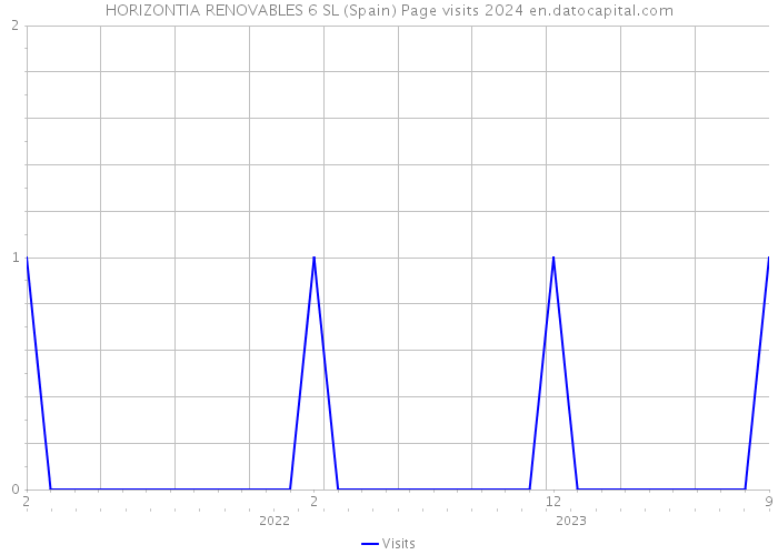 HORIZONTIA RENOVABLES 6 SL (Spain) Page visits 2024 