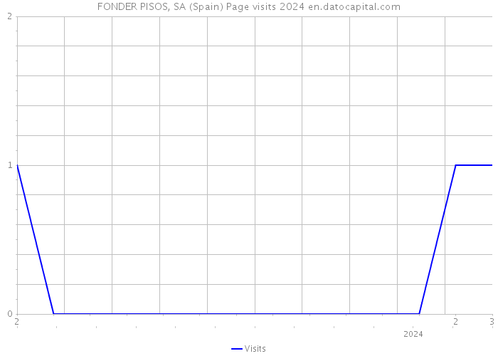FONDER PISOS, SA (Spain) Page visits 2024 
