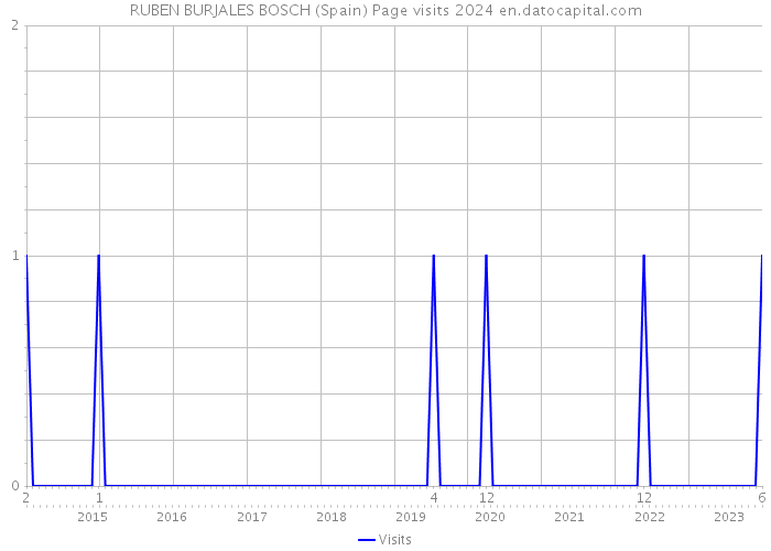 RUBEN BURJALES BOSCH (Spain) Page visits 2024 
