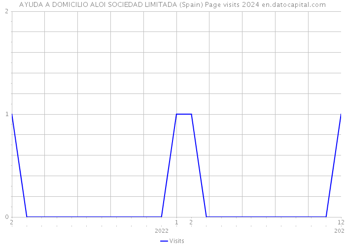 AYUDA A DOMICILIO ALOI SOCIEDAD LIMITADA (Spain) Page visits 2024 