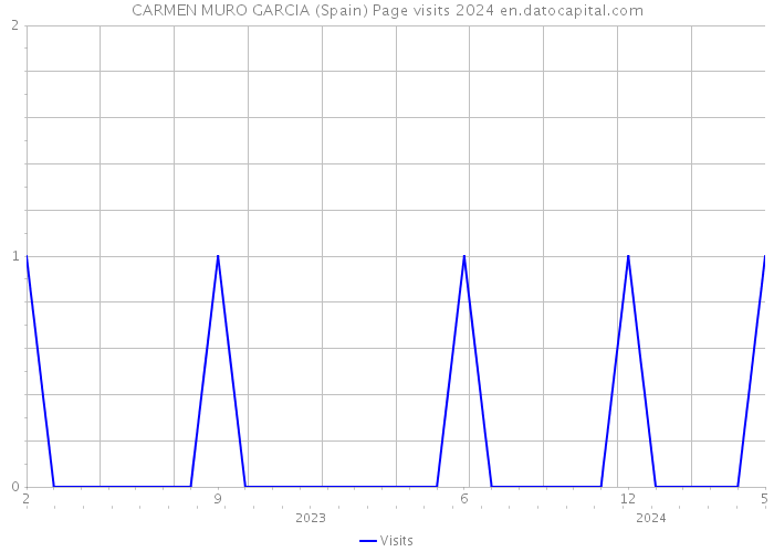 CARMEN MURO GARCIA (Spain) Page visits 2024 