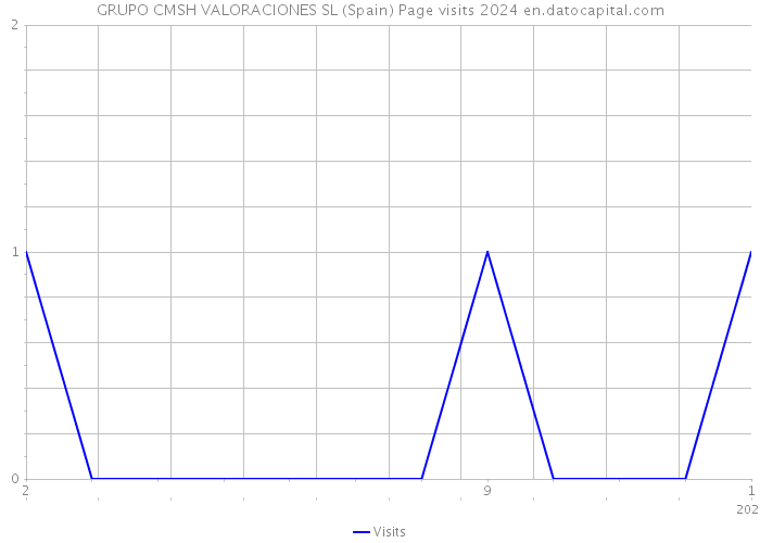 GRUPO CMSH VALORACIONES SL (Spain) Page visits 2024 