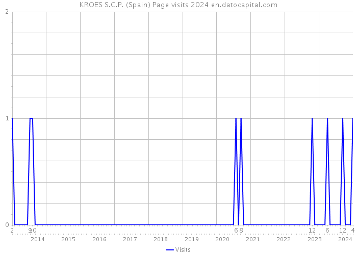 KROES S.C.P. (Spain) Page visits 2024 