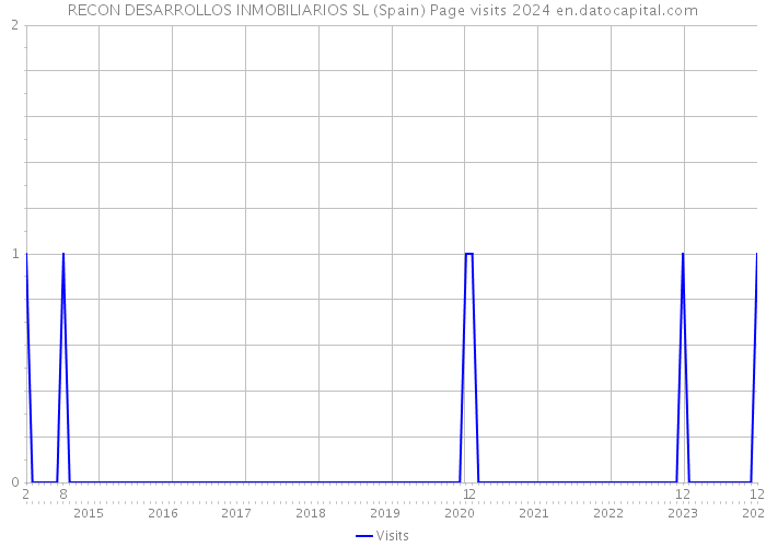 RECON DESARROLLOS INMOBILIARIOS SL (Spain) Page visits 2024 