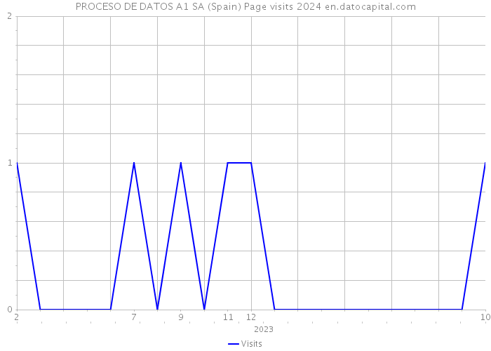 PROCESO DE DATOS A1 SA (Spain) Page visits 2024 