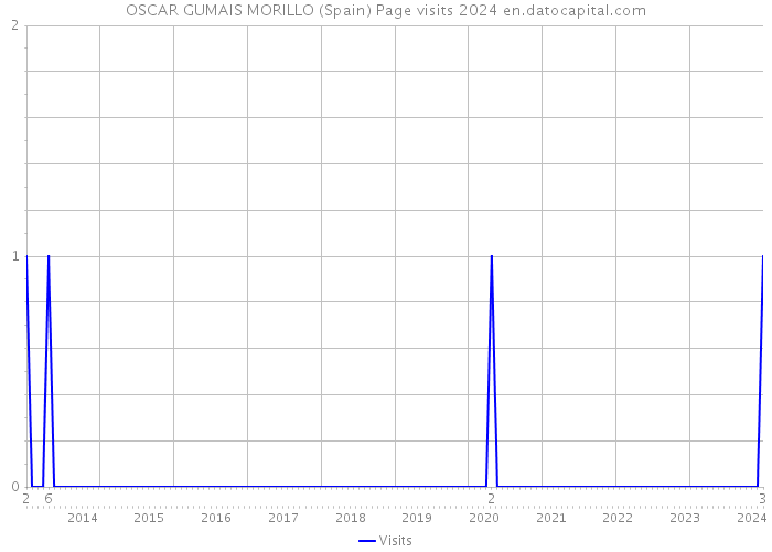 OSCAR GUMAIS MORILLO (Spain) Page visits 2024 