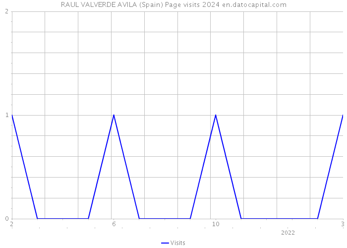 RAUL VALVERDE AVILA (Spain) Page visits 2024 
