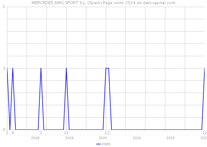 MERCEDES AMG SPORT S.L. (Spain) Page visits 2024 