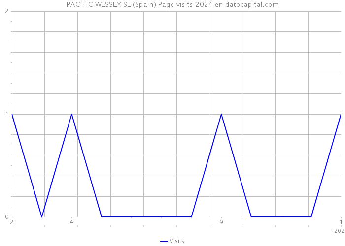 PACIFIC WESSEX SL (Spain) Page visits 2024 