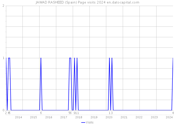 JAWAD RASHEED (Spain) Page visits 2024 