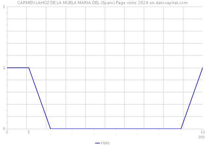 CARMEN LAHOZ DE LA MUELA MARIA DEL (Spain) Page visits 2024 