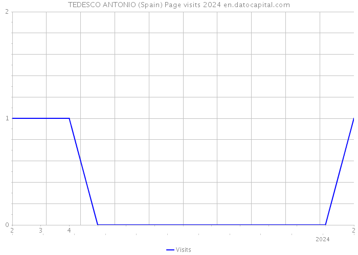 TEDESCO ANTONIO (Spain) Page visits 2024 