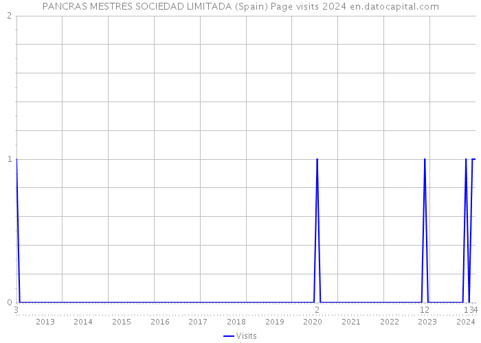 PANCRAS MESTRES SOCIEDAD LIMITADA (Spain) Page visits 2024 
