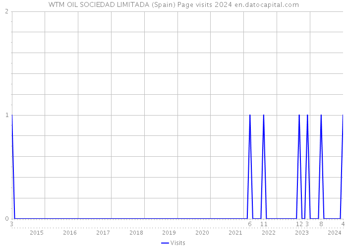 WTM OIL SOCIEDAD LIMITADA (Spain) Page visits 2024 