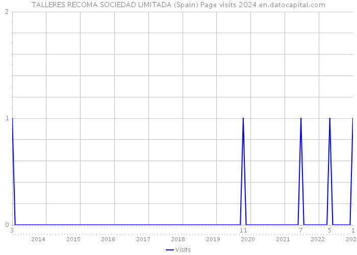 TALLERES RECOMA SOCIEDAD LIMITADA (Spain) Page visits 2024 