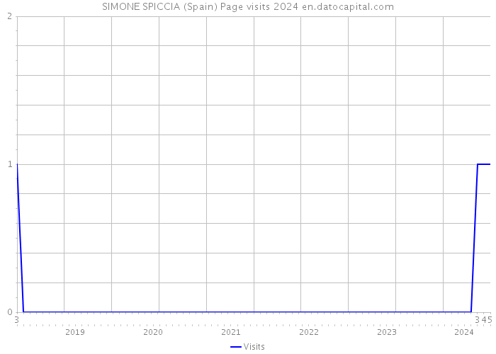 SIMONE SPICCIA (Spain) Page visits 2024 