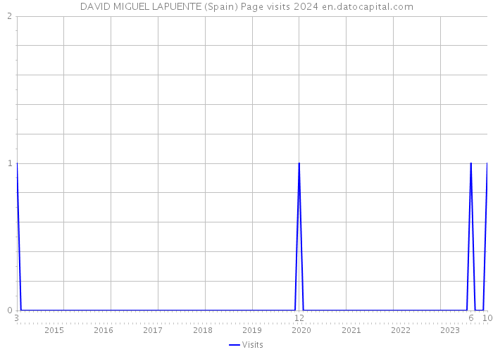 DAVID MIGUEL LAPUENTE (Spain) Page visits 2024 