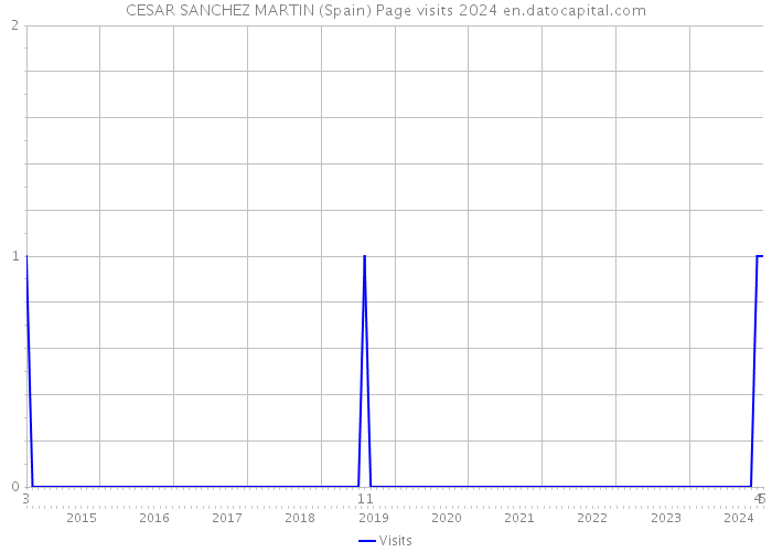 CESAR SANCHEZ MARTIN (Spain) Page visits 2024 