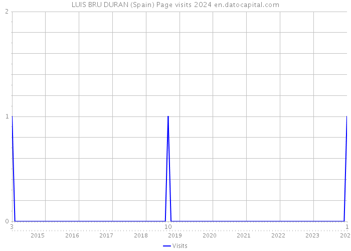LUIS BRU DURAN (Spain) Page visits 2024 
