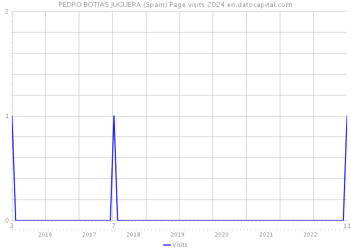 PEDRO BOTIAS JUGUERA (Spain) Page visits 2024 