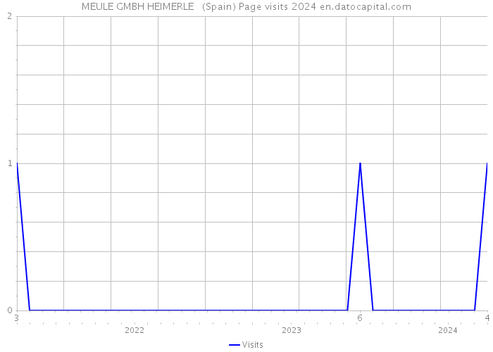 MEULE GMBH HEIMERLE + (Spain) Page visits 2024 
