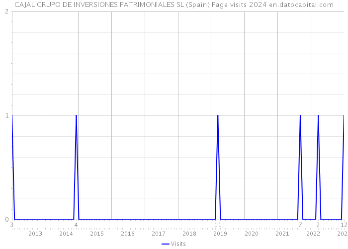 CAJAL GRUPO DE INVERSIONES PATRIMONIALES SL (Spain) Page visits 2024 