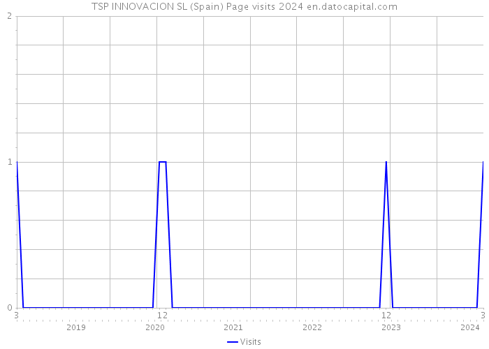 TSP INNOVACION SL (Spain) Page visits 2024 