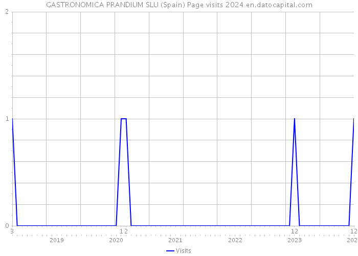 GASTRONOMICA PRANDIUM SLU (Spain) Page visits 2024 