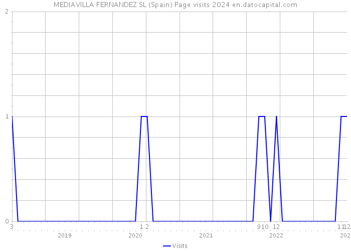 MEDIAVILLA FERNANDEZ SL (Spain) Page visits 2024 