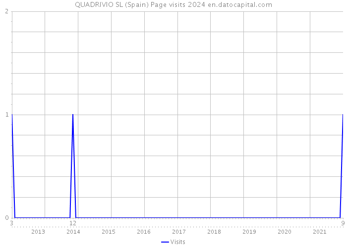QUADRIVIO SL (Spain) Page visits 2024 