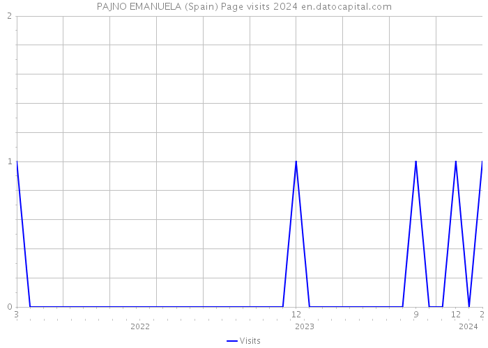 PAJNO EMANUELA (Spain) Page visits 2024 