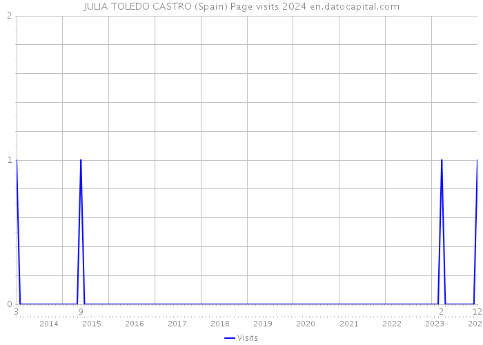 JULIA TOLEDO CASTRO (Spain) Page visits 2024 