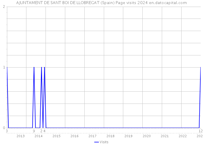 AJUNTAMENT DE SANT BOI DE LLOBREGAT (Spain) Page visits 2024 