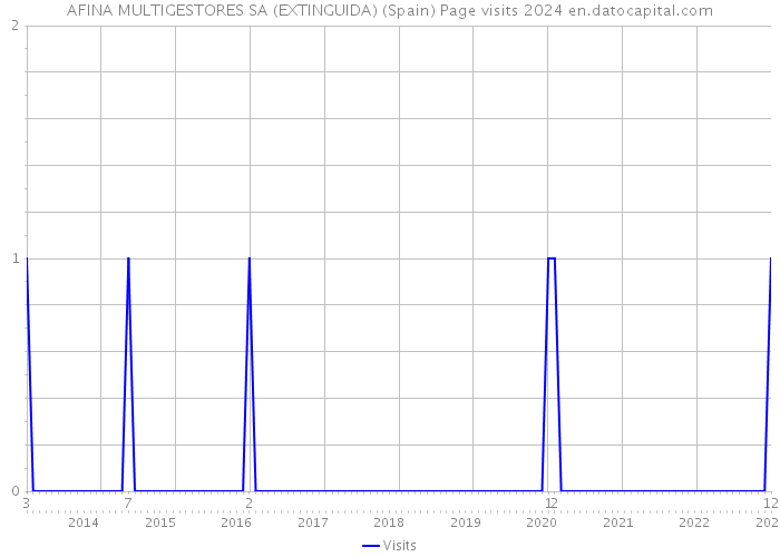 AFINA MULTIGESTORES SA (EXTINGUIDA) (Spain) Page visits 2024 
