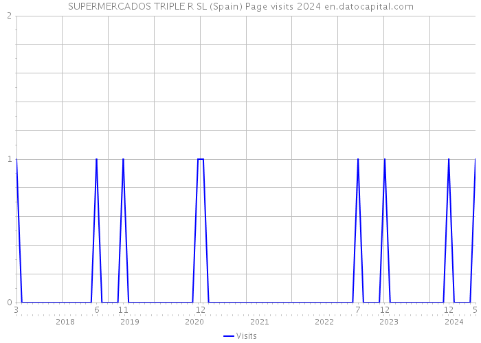 SUPERMERCADOS TRIPLE R SL (Spain) Page visits 2024 